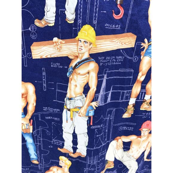 Pride YMCA Bed Runner Cowboy Construction Worker Fireman 80" x 26.5" - Picture 9 of 12